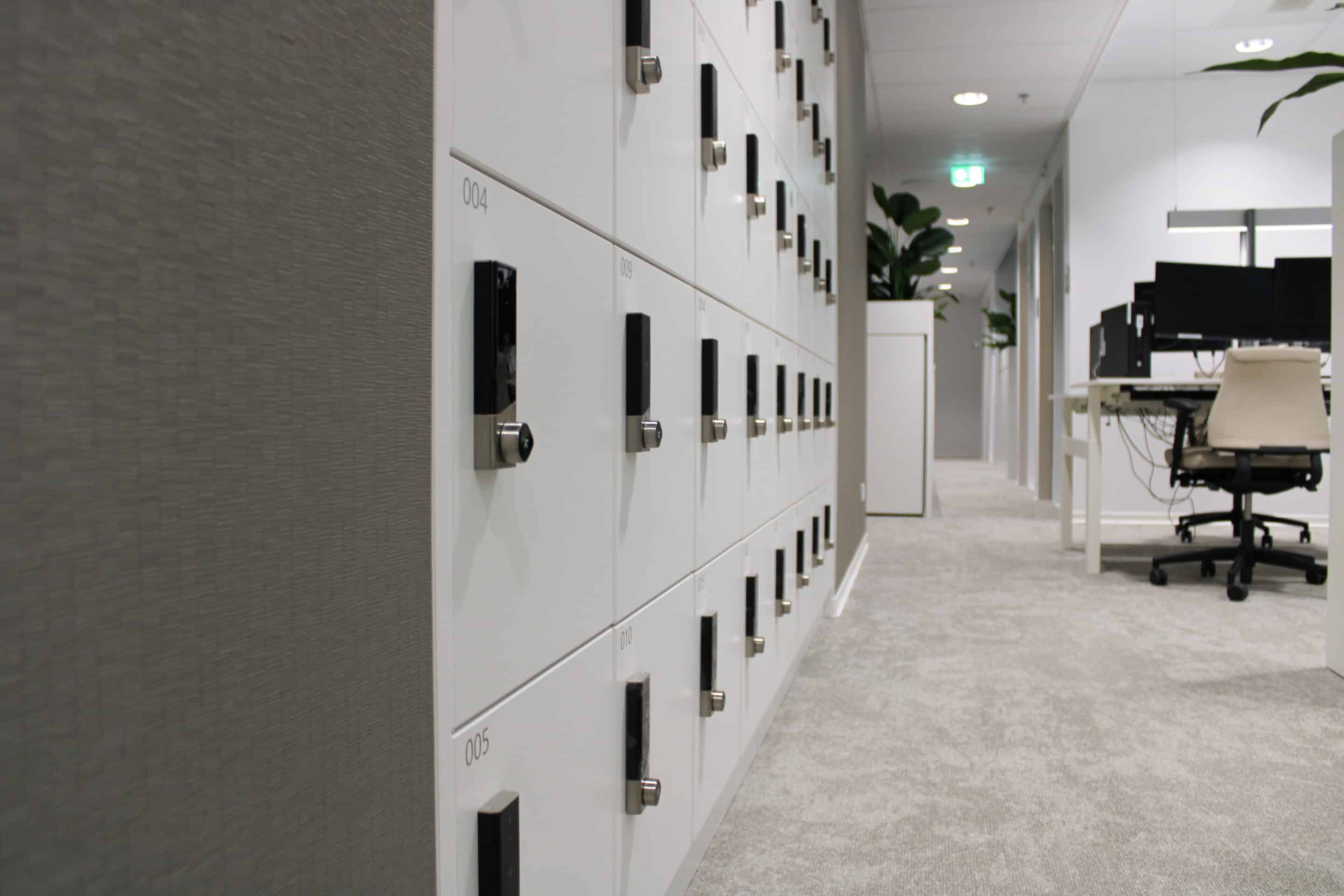 Multi-location workplace smart locker deployment