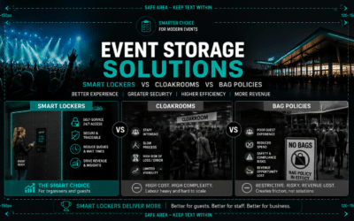 Event Storage Solutions | Cloakrooms vs Lockers vs Bag Policies