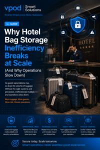 Download guide explaining why hotel bag storage inefficiency increases at scale and how smart lockers improve hotel operations.
