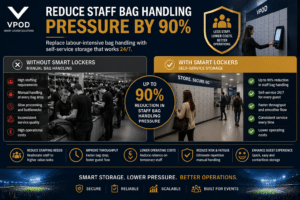 Reduce event staff pressure by 90%