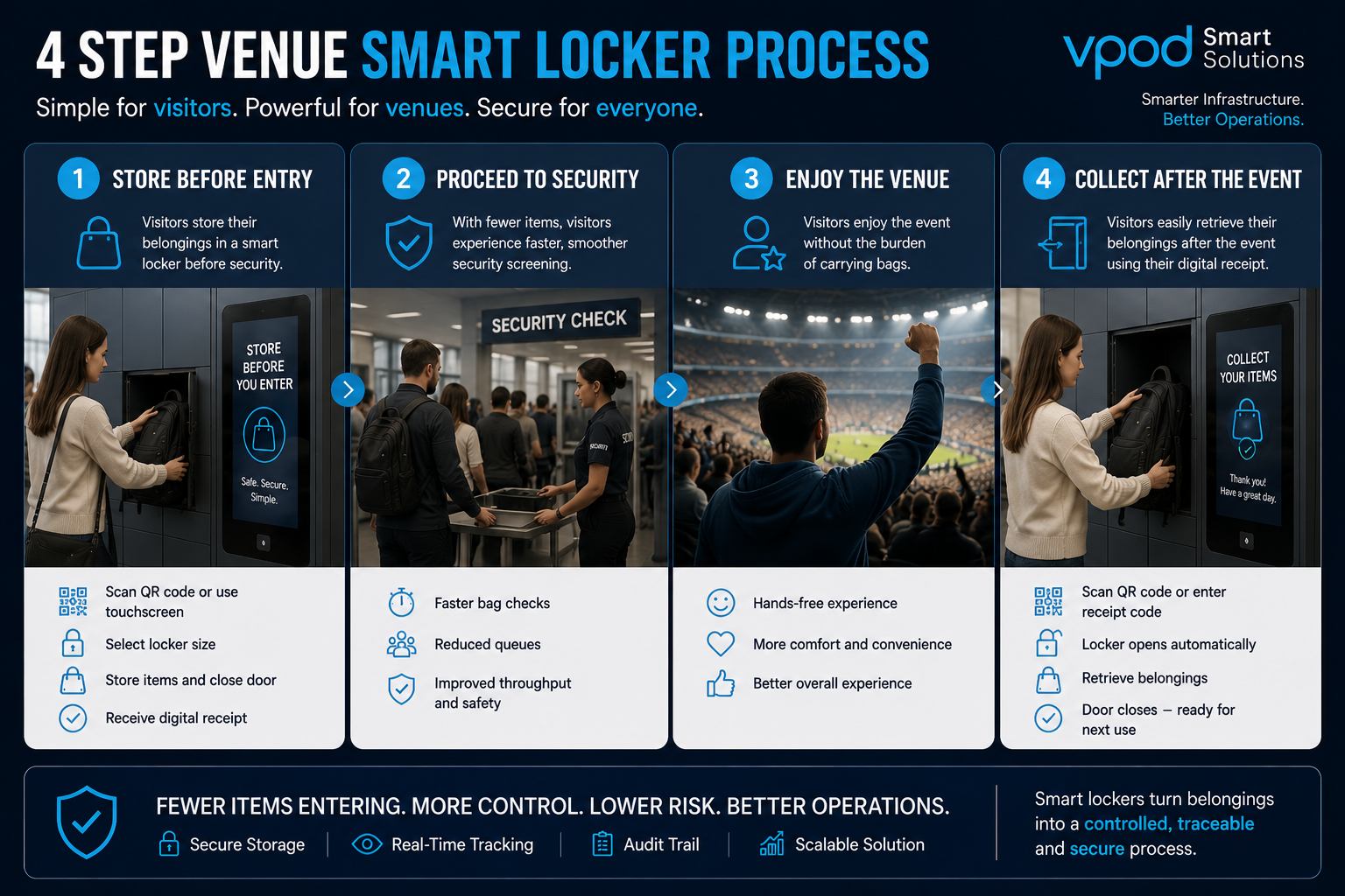 How Smart Event Lockers Reduce Visitor Belongings Security Risk