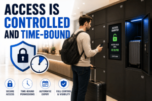 Access is controlled and time bound