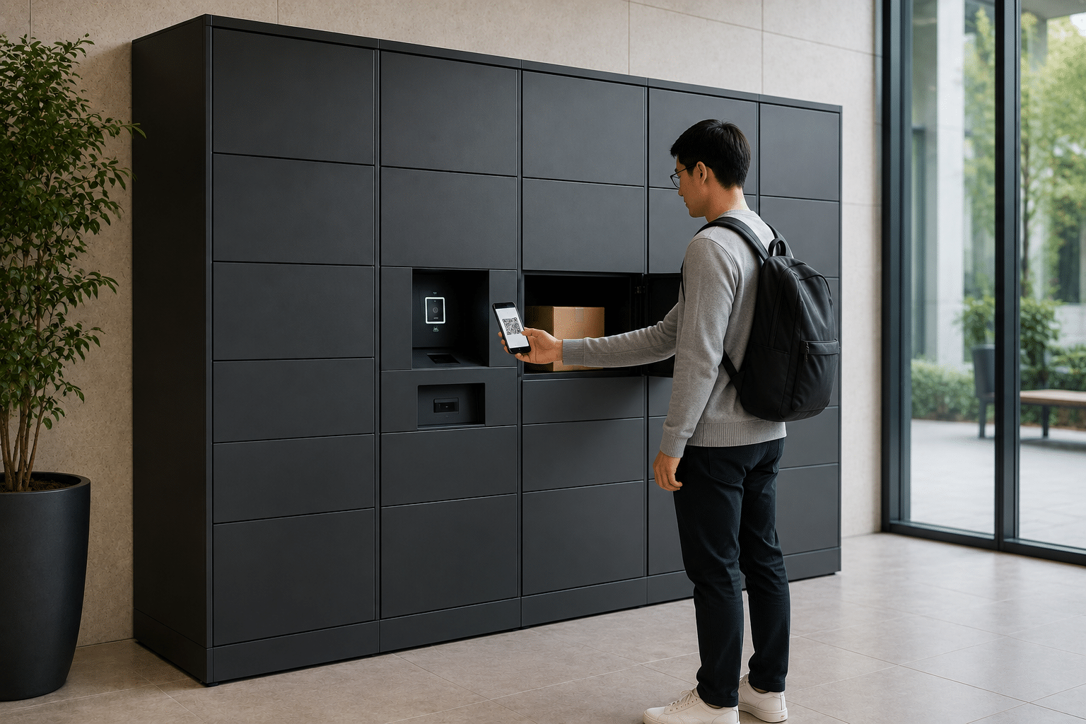 hotel smart lockers