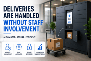 Deliveries are handled without staff Involvement