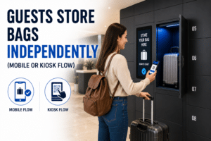 Guests store bags independently