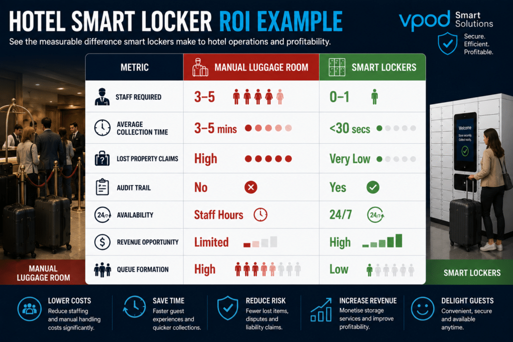 Hotel Smart Locker ROI