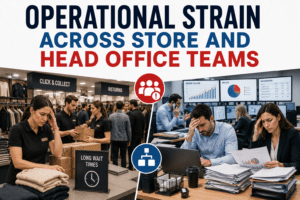 Operational strain across store and head office staff