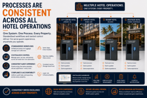 Processes are consistent across hotel sites
