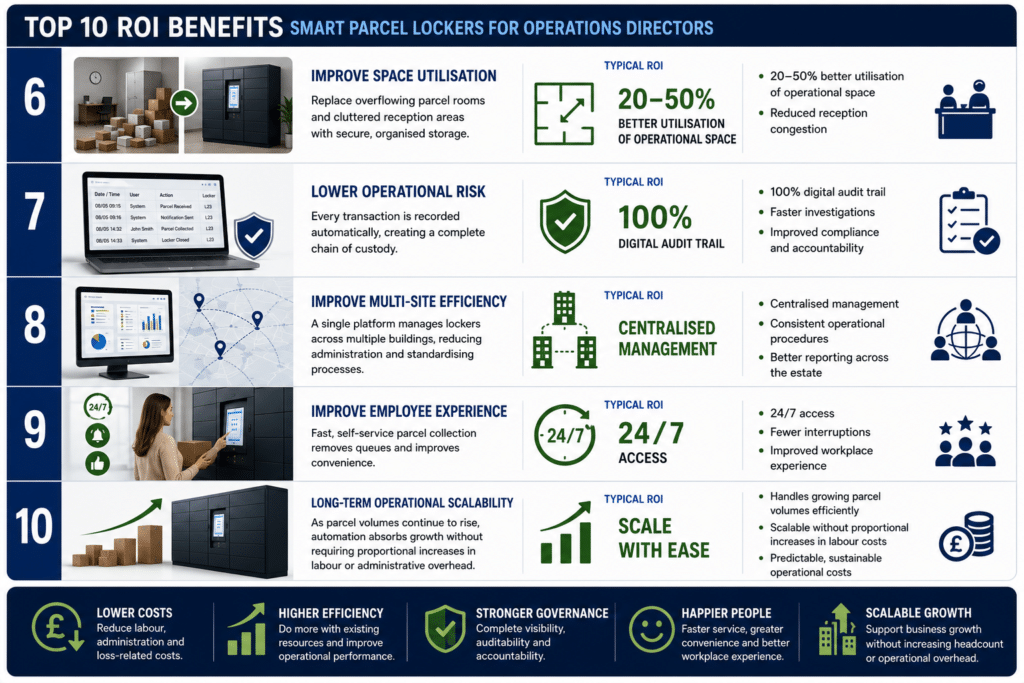 Roi of Smart Parcel Lockers for operations directors