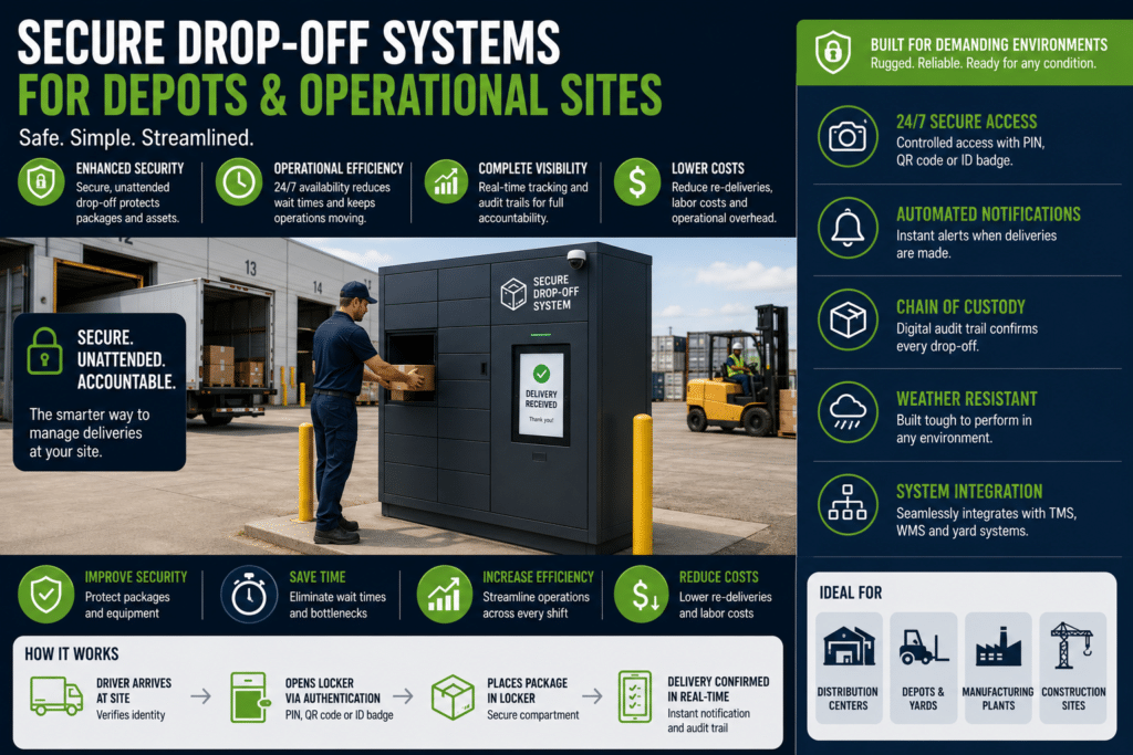 Secure Drop off smart delivery lockers