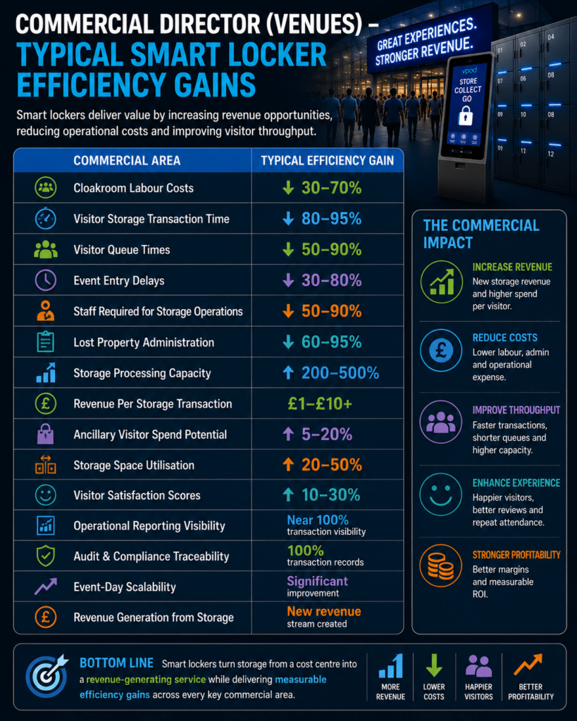 Venue - Smart Locker Typical Efficiency Gains