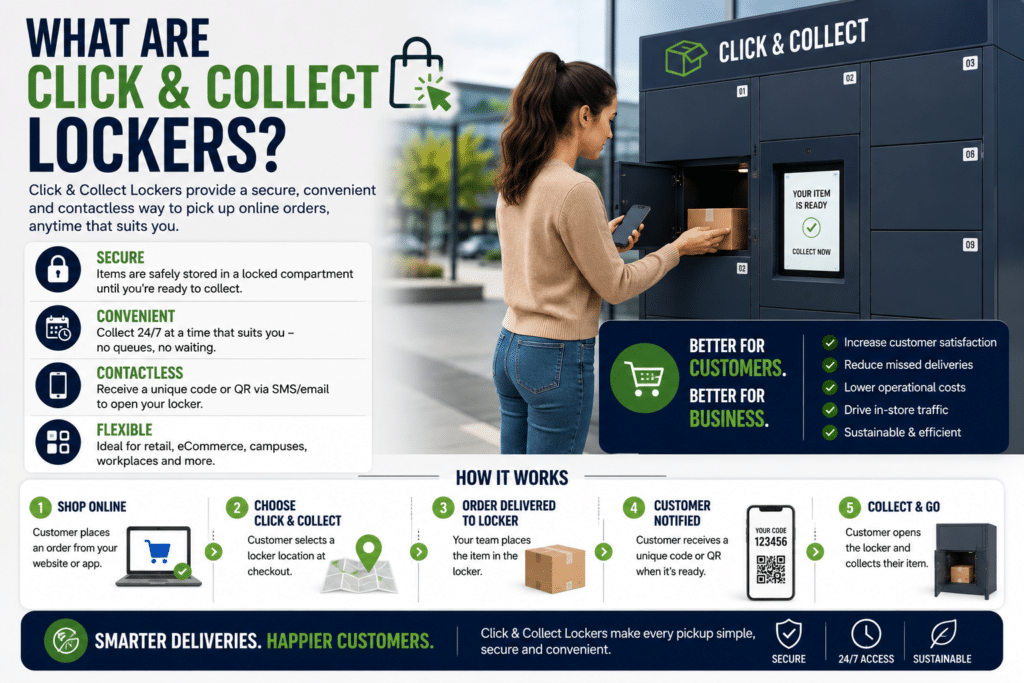 What are click N Collect Lockers?