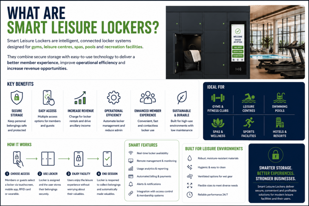 What are smart leisure lockers
