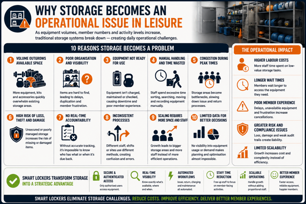 Why Storage Becomes and Issue in Leisure Centres 