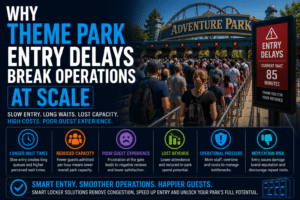 Why theme park entry delays break venues at scale