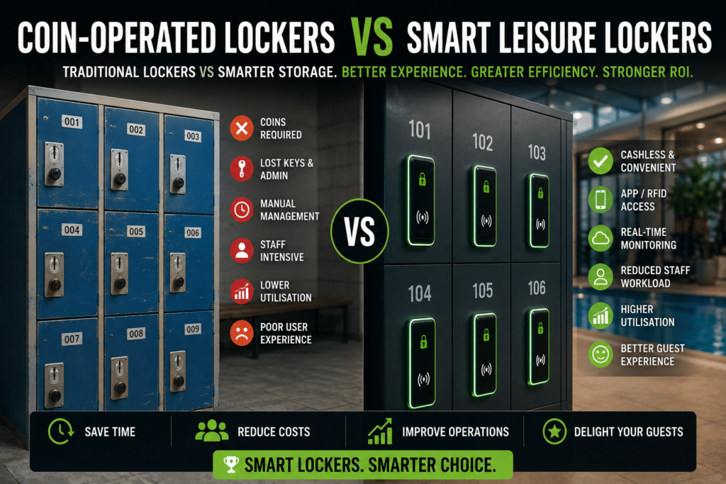 coin operated v smart leisure lockers