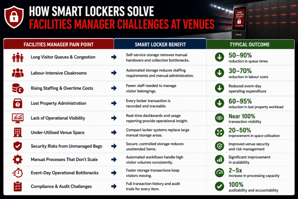Venue Smart Locker outcomes