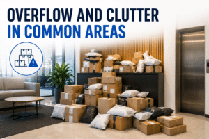 overflow in common areas