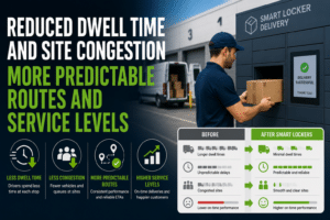 reduced dwell time and congestion