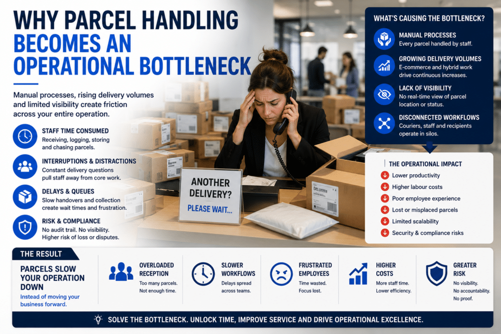why parcel handling becomes a bottleneck