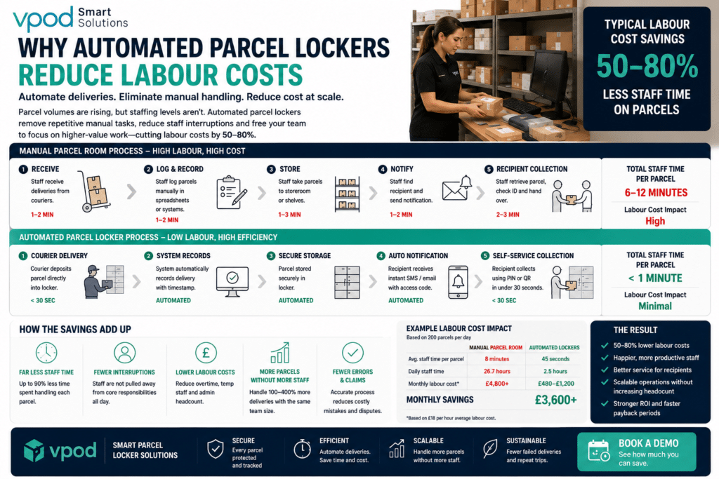 Automated Parcel Lockers Reduce Labour Costs