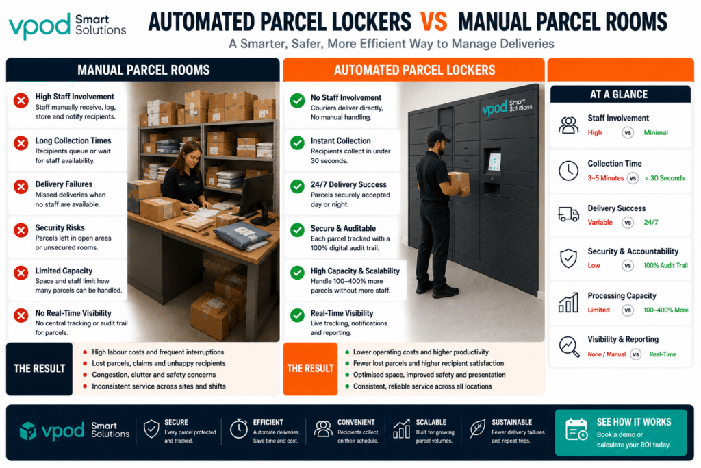 Comparison Manual V Automated Parcel Lockers