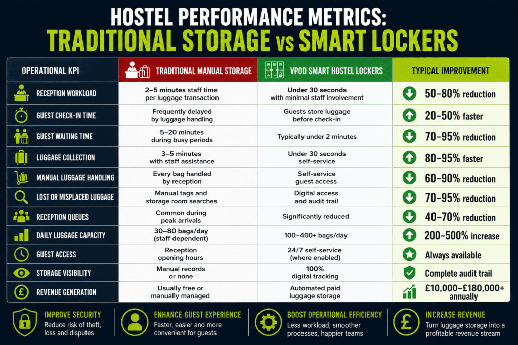 Hostel Smart Locker Performance Metrics