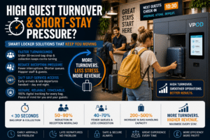 high guest turnover and short stay pressure