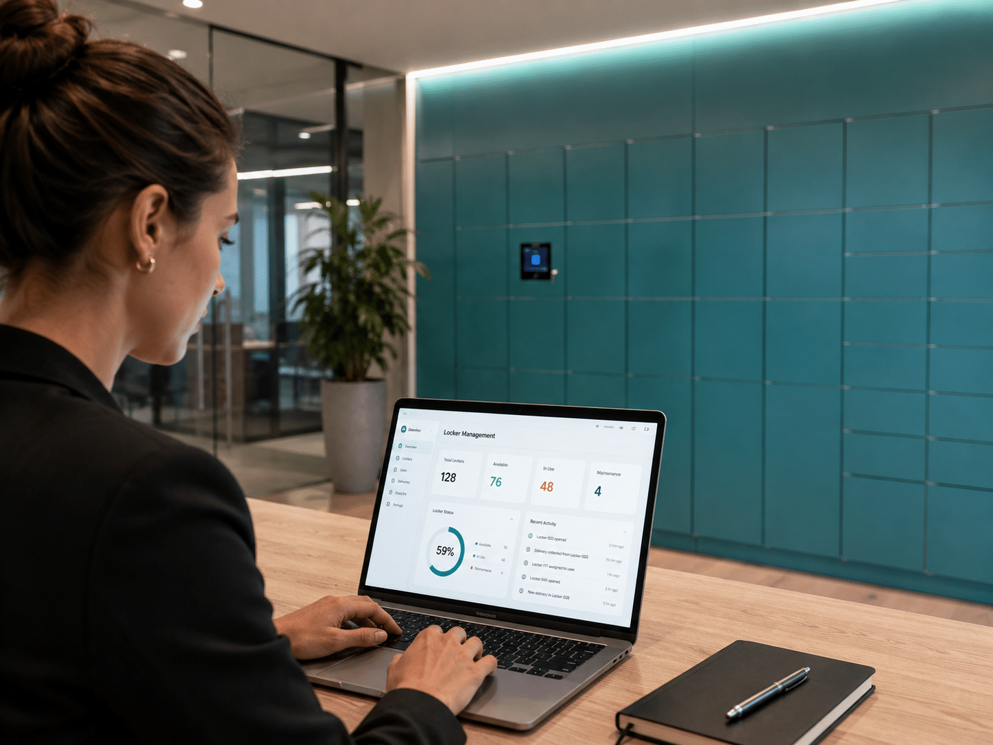 Skyscanner workplace smart lockers