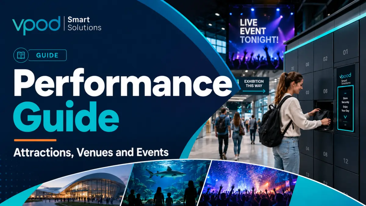 Vpod Performance Guide for attractions, venues and events with a visitor using smart lockers