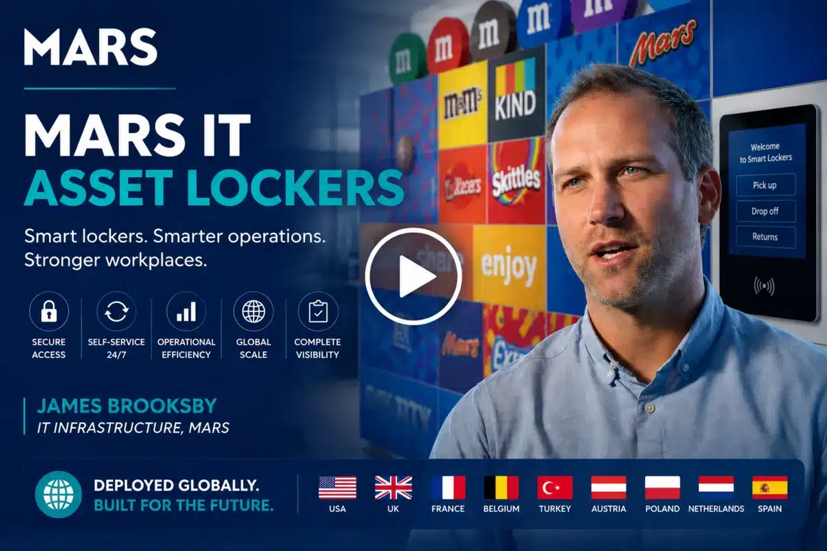 Watch the Global FMCG IT asset and hybrid smart lockers case study video