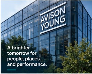 Modern commercial real-estate building