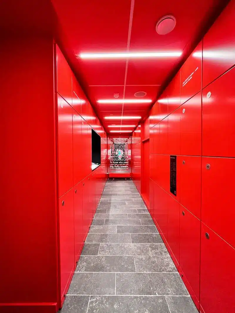 Guest self-service storage installation at CitizenM