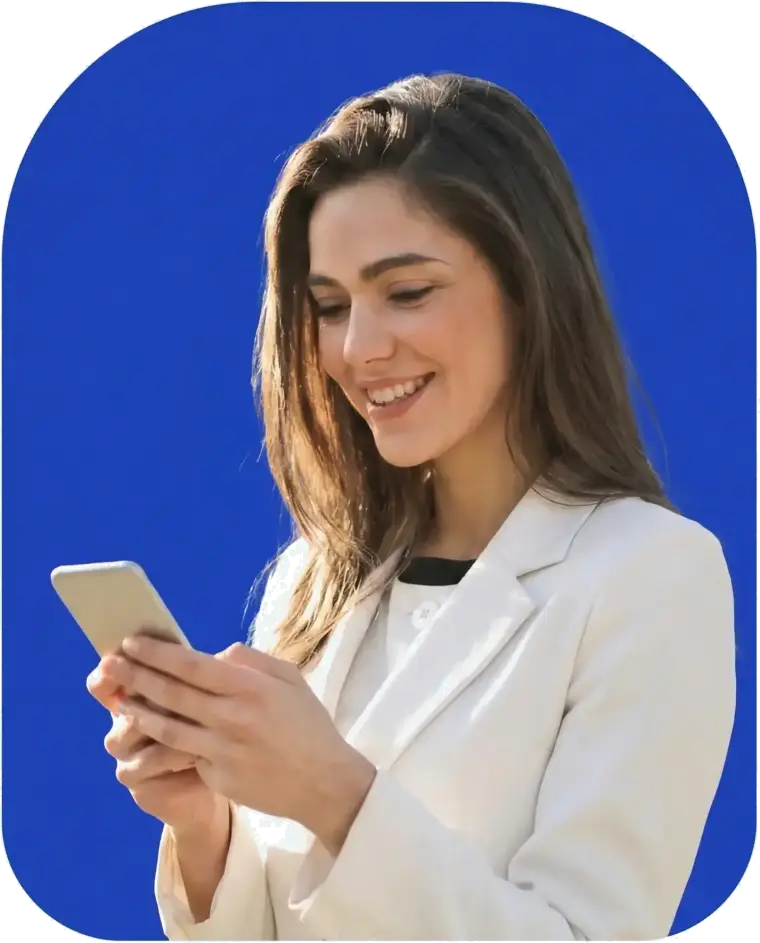 Employee using the YAROOMS workplace management experience on a mobile phone