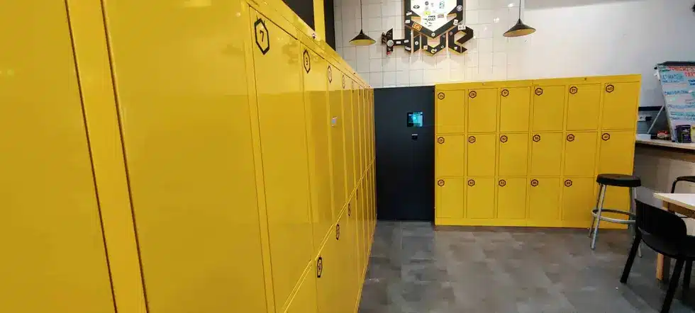 Vpod self-service lockers at Hive Hostel