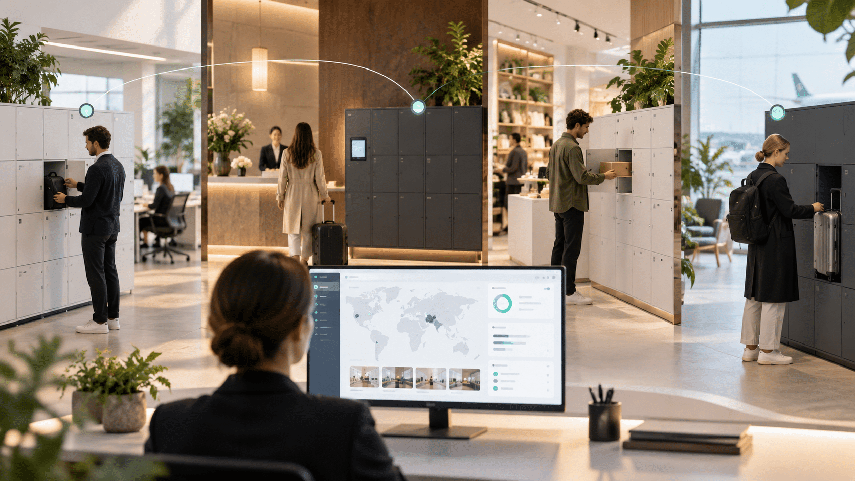 Connected multi-site workplace system