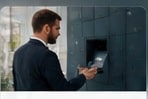 Visitor or contractor storage journey in a workplace